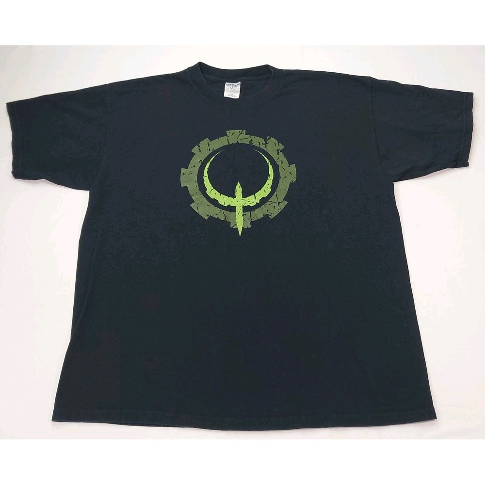 Vintage 2005 QUAKE 4 Xbox 360 Video Game Promo FPS Black T-Shirt Adult Size XL